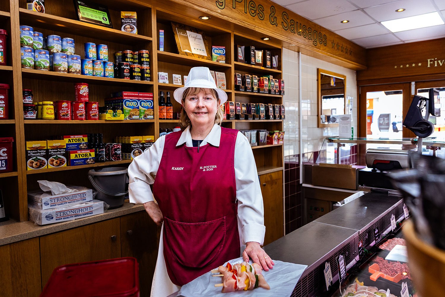 H. Potter & Son shop counter